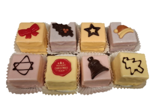 Afbeelding van Kerstpetitfours 8st. (kan ingevroren worden)